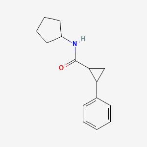 molecular formula C15H19NO B5136953 N-cyclopentyl-2-phenylcyclopropanecarboxamide 