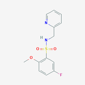 5-fluoro-2-methoxy-N-(2-pyridinylmethyl)benzenesulfonamide