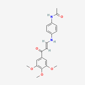 N-(4-{[3-oxo-3-(3,4,5-trimethoxyphenyl)-1-propen-1-yl]amino}phenyl)acetamide