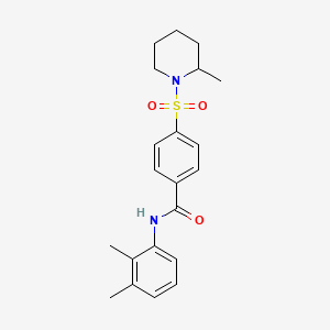 molecular formula C21H26N2O3S B5136978 N-(2,3-dimethylphenyl)-4-[(2-methyl-1-piperidinyl)sulfonyl]benzamide CAS No. 333449-41-5