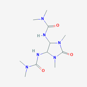 molecular formula C11H22N6O3 B5136981 N',N'''-(1,3-dimethyl-2-oxo-4,5-imidazolidinediyl)bis(N,N-dimethylurea) 