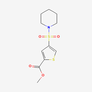 molecular formula C11H15NO4S2 B5136989 methyl 4-(1-piperidinylsulfonyl)-2-thiophenecarboxylate 