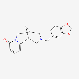 molecular formula C19H20N2O3 B5137013 11-(1,3-benzodioxol-5-ylmethyl)-7,11-diazatricyclo[7.3.1.0~2,7~]trideca-2,4-dien-6-one 