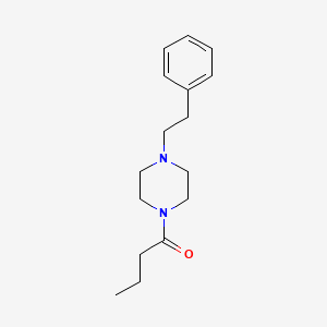 molecular formula C16H24N2O B5137062 1-butyryl-4-(2-phenylethyl)piperazine 