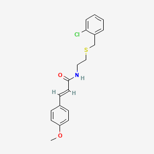 N-{2-[(2-chlorobenzyl)thio]ethyl}-3-(4-methoxyphenyl)acrylamide