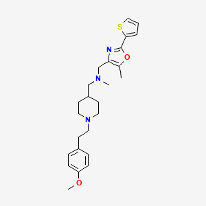 ({1-[2-(4-methoxyphenyl)ethyl]-4-piperidinyl}methyl)methyl{[5-methyl-2-(2-thienyl)-1,3-oxazol-4-yl]methyl}amine