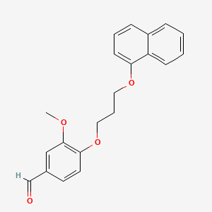 molecular formula C21H20O4 B5137123 3-methoxy-4-[3-(1-naphthyloxy)propoxy]benzaldehyde 