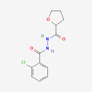 molecular formula C12H13ClN2O3 B5137145 N'-(2-chlorobenzoyl)tetrahydro-2-furancarbohydrazide 