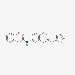 2-(2-fluorophenyl)-N-{2-[(5-methyl-2-furyl)methyl]-1,2,3,4-tetrahydro-7-isoquinolinyl}acetamide