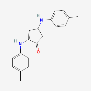 2,4-bis[(4-methylphenyl)amino]-2-cyclopenten-1-one