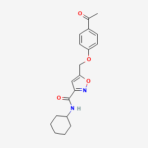 5-[(4-acetylphenoxy)methyl]-N-cyclohexyl-3-isoxazolecarboxamide