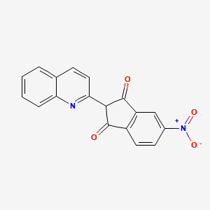 5-nitro-2-(2-quinolinyl)-1H-indene-1,3(2H)-dione