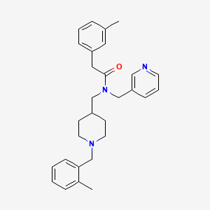 N-{[1-(2-methylbenzyl)-4-piperidinyl]methyl}-2-(3-methylphenyl)-N-(3-pyridinylmethyl)acetamide