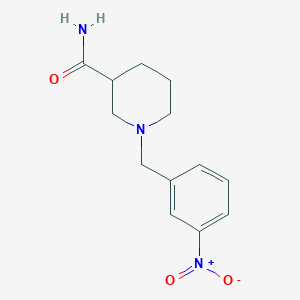 molecular formula C13H17N3O3 B5137312 1-(3-nitrobenzyl)-3-piperidinecarboxamide 