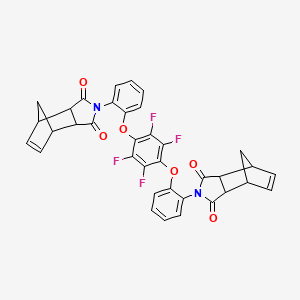 4,4'-[(2,3,5,6-tetrafluoro-1,4-phenylene)bis(oxy-2,1-phenylene)]bis(4-azatricyclo[5.2.1.0~2,6~]dec-8-ene-3,5-dione)