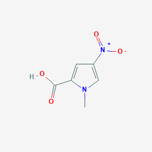 molecular formula C6H6N2O4 B051374 1-甲基-4-硝基-1H-吡咯-2-羧酸 CAS No. 13138-78-8