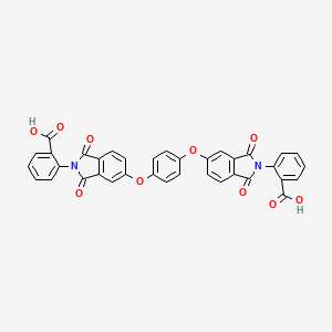 molecular formula C36H20N2O10 B5137453 2,2'-{1,4-phenylenebis[oxy(1,3-dioxo-1,3-dihydro-2H-isoindole-5,2-diyl)]}dibenzoic acid 