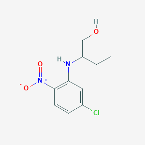 molecular formula C10H13ClN2O3 B5137508 2-[(5-chloro-2-nitrophenyl)amino]-1-butanol 
