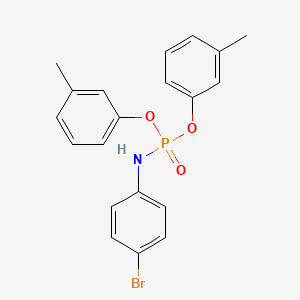 molecular formula C20H19BrNO3P B5137541 bis(3-methylphenyl) (4-bromophenyl)amidophosphate 