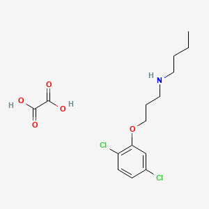 molecular formula C15H21Cl2NO5 B5137581 N-[3-(2,5-dichlorophenoxy)propyl]-1-butanamine oxalate 