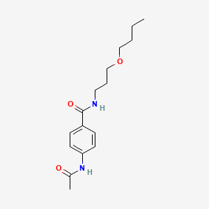 molecular formula C16H24N2O3 B5137605 4-(acetylamino)-N-(3-butoxypropyl)benzamide 