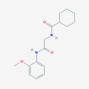 molecular formula C16H22N2O3 B5137640 N-{2-[(2-methoxyphenyl)amino]-2-oxoethyl}cyclohexanecarboxamide 