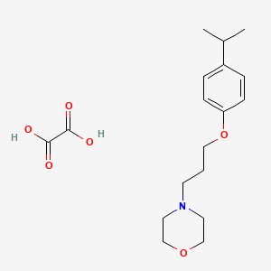 molecular formula C18H27NO6 B5137656 4-[3-(4-isopropylphenoxy)propyl]morpholine oxalate 