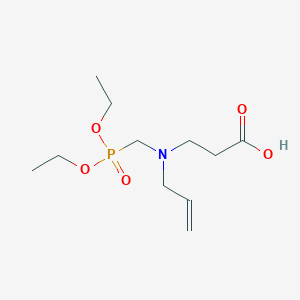 molecular formula C11H22NO5P B5137658 N-allyl-N-[(diethoxyphosphoryl)methyl]-beta-alanine 