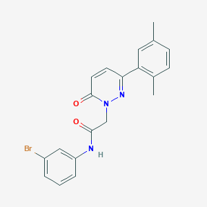 molecular formula C20H18BrN3O2 B5137670 N-(3-bromophenyl)-2-[3-(2,5-dimethylphenyl)-6-oxo-1(6H)-pyridazinyl]acetamide 