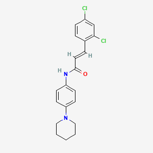 3-(2,4-dichlorophenyl)-N-[4-(1-piperidinyl)phenyl]acrylamide