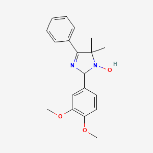 2-(3,4-dimethoxyphenyl)-5,5-dimethyl-4-phenyl-2,5-dihydro-1H-imidazol-1-ol