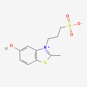 molecular formula C11H13NO4S2 B5137749 3-(5-hydroxy-2-methyl-1,3-benzothiazol-3-ium-3-yl)-1-propanesulfonate 
