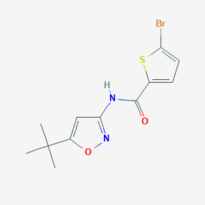 molecular formula C12H13BrN2O2S B5137782 5-bromo-N-(5-tert-butyl-3-isoxazolyl)-2-thiophenecarboxamide 