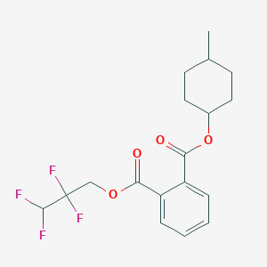 molecular formula C18H20F4O4 B5137788 4-methylcyclohexyl 2,2,3,3-tetrafluoropropyl phthalate 