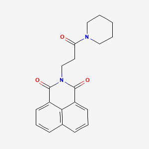 molecular formula C20H20N2O3 B5137906 2-[3-oxo-3-(1-piperidinyl)propyl]-1H-benzo[de]isoquinoline-1,3(2H)-dione 