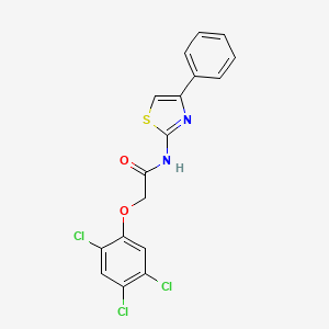 molecular formula C17H11Cl3N2O2S B5137966 N-(4-phenyl-1,3-thiazol-2-yl)-2-(2,4,5-trichlorophenoxy)acetamide 