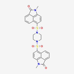 molecular formula C28H24N4O6S2 B5137974 6,6'-(1,4-piperazinediyldisulfonyl)bis(1-methylbenzo[cd]indol-2(1H)-one) 