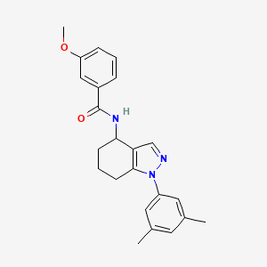 molecular formula C23H25N3O2 B5138009 N-[1-(3,5-dimethylphenyl)-4,5,6,7-tetrahydro-1H-indazol-4-yl]-3-methoxybenzamide 