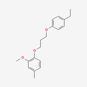 molecular formula C19H24O3 B5138011 1-[3-(4-ethylphenoxy)propoxy]-2-methoxy-4-methylbenzene 