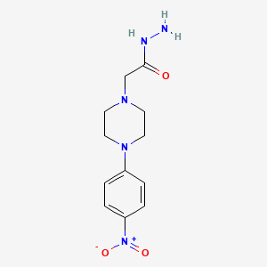 molecular formula C12H17N5O3 B5138074 2-[4-(4-nitrophenyl)-1-piperazinyl]acetohydrazide 