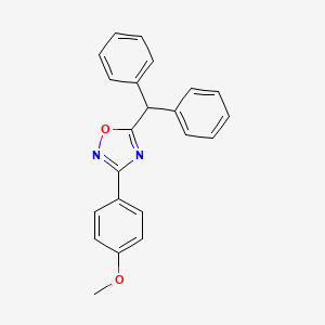 molecular formula C22H18N2O2 B5138120 5-(diphenylmethyl)-3-(4-methoxyphenyl)-1,2,4-oxadiazole 