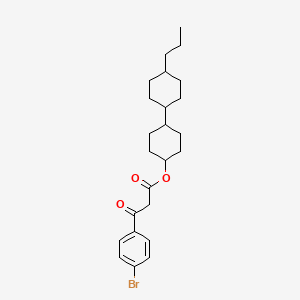 molecular formula C24H33BrO3 B5138144 4'-propyl-1,1'-bi(cyclohexyl)-4-yl 3-(4-bromophenyl)-3-oxopropanoate 