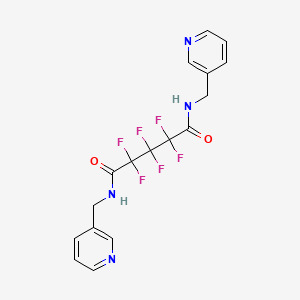 molecular formula C17H14F6N4O2 B5138152 2,2,3,3,4,4-hexafluoro-N,N'-bis(3-pyridinylmethyl)pentanediamide 