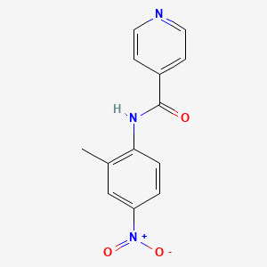 molecular formula C13H11N3O3 B5138175 N-(2-methyl-4-nitrophenyl)isonicotinamide 