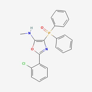 molecular formula C22H18ClN2O2P B5138179 2-(2-chlorophenyl)-4-(diphenylphosphoryl)-N-methyl-1,3-oxazol-5-amine 