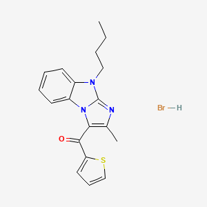 molecular formula C19H20BrN3OS B5138248 (9-butyl-2-methyl-9H-imidazo[1,2-a]benzimidazol-3-yl)(2-thienyl)methanone hydrobromide 