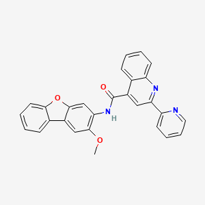 N-(2-methoxydibenzo[b,d]furan-3-yl)-2-(2-pyridinyl)-4-quinolinecarboxamide