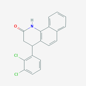 molecular formula C19H13Cl2NO B5138322 4-(2,3-dichlorophenyl)-3,4-dihydrobenzo[h]quinolin-2(1H)-one 