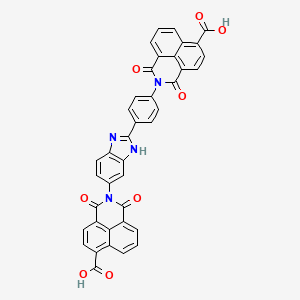 2-{4-[6-(6-carboxy-1,3-dioxo-1H-benzo[de]isoquinolin-2(3H)-yl)-1H-benzimidazol-2-yl]phenyl}-1,3-dioxo-2,3-dihydro-1H-benzo[de]isoquinoline-6-carboxylic acid