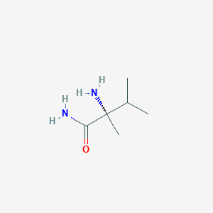 molecular formula C6H14N2O B051384 (S)-2-氨基-2,3-二甲基丁酰胺 CAS No. 90377-00-7
